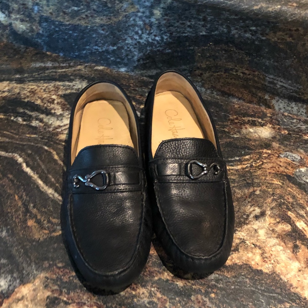 Black loafers